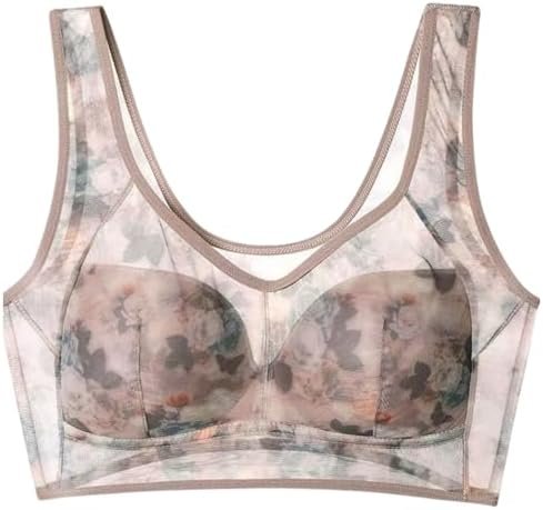 Women's Lace Buttonless Comfortable Bra Push Up Lace Bra Comfort Wireless Lace Bralette for Women Posture Bra